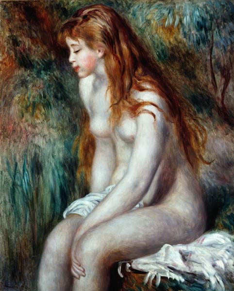 Jeunes se baignant à Pierre-Auguste Renoir