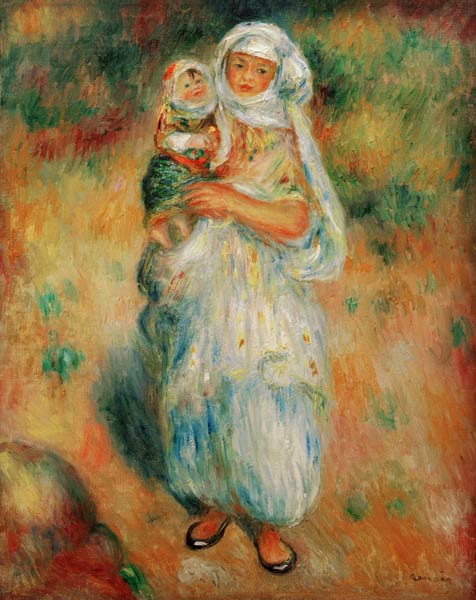 A.Renoir, Algerierin mit Kind à Pierre-Auguste Renoir