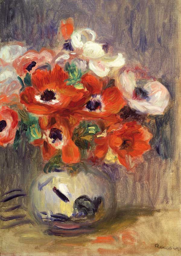 Anemones à Pierre-Auguste Renoir