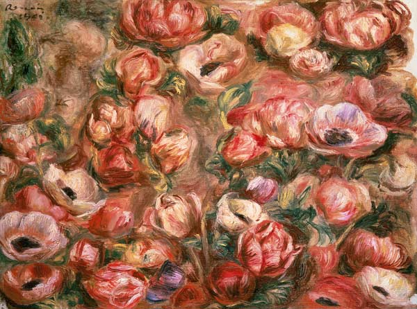 Bed of anemones à Pierre-Auguste Renoir