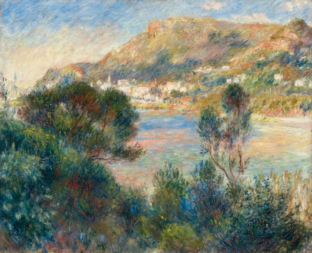 Blick auf Monte Carlo von Cap Martin à Pierre-Auguste Renoir