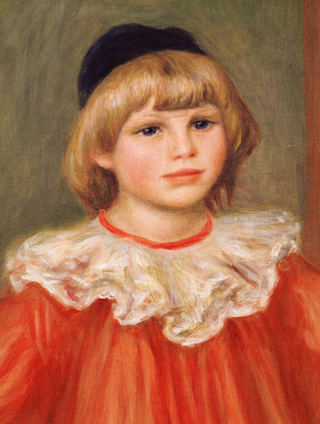 Claude Renoir dressed as a clown - Detail à Pierre-Auguste Renoir