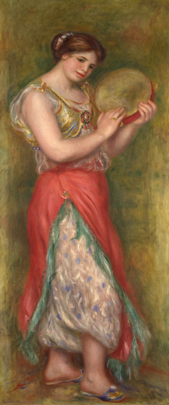 Dancing Girl with Tambourine à Pierre-Auguste Renoir