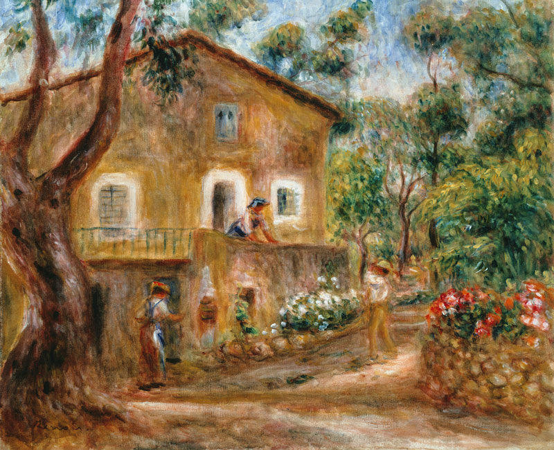 la maison de Collettes à Cagnes. à Pierre-Auguste Renoir