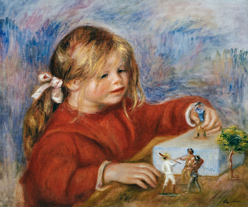 Claude Renoir jouant à Pierre-Auguste Renoir