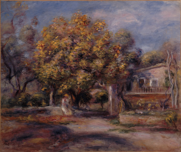 Eingang zu Haus und Garten in Cagnes à Pierre-Auguste Renoir