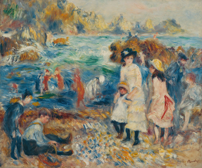 Renoir /Enfants au bord de la mer /1883 à Pierre-Auguste Renoir