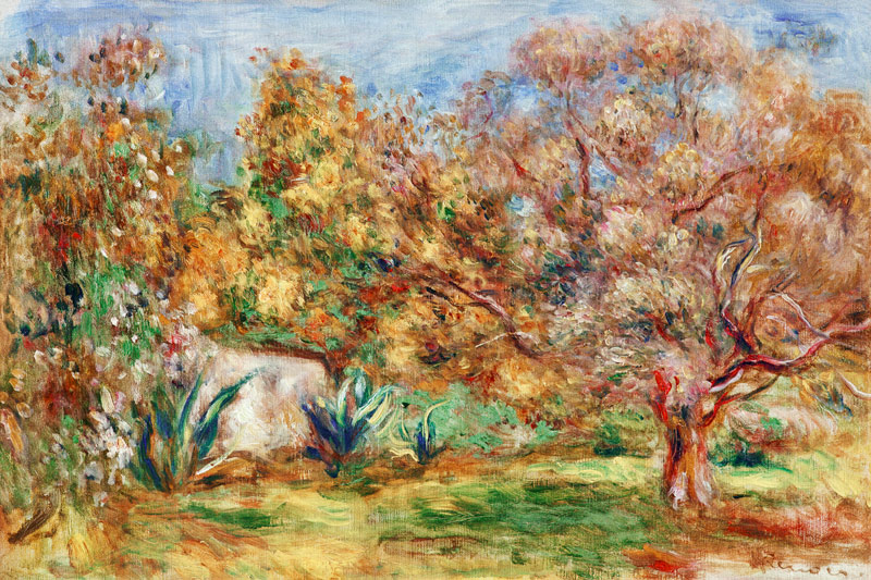Jardin d'olive à Pierre-Auguste Renoir