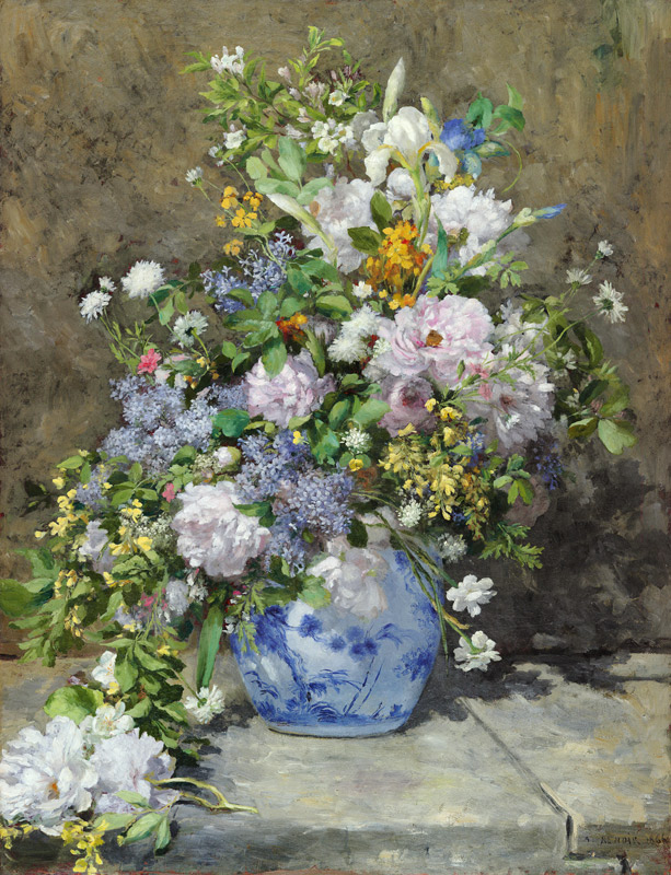 Grand vase avec fleurs à Pierre-Auguste Renoir
