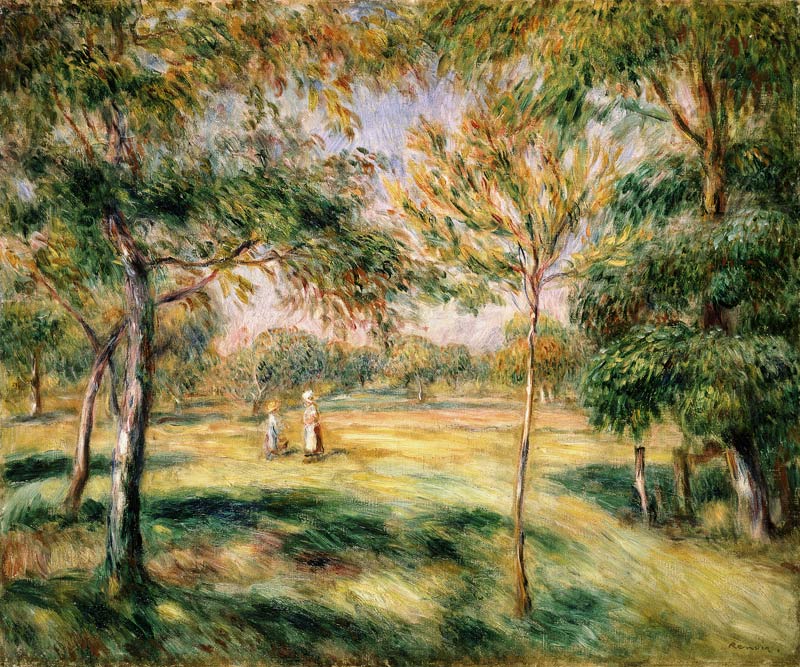 Dans le jardin à Pierre-Auguste Renoir