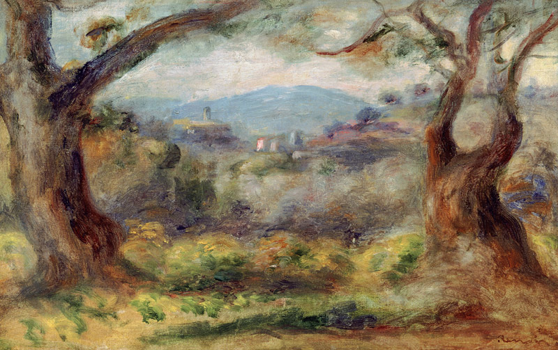 Paysage aux Collettes à Pierre-Auguste Renoir