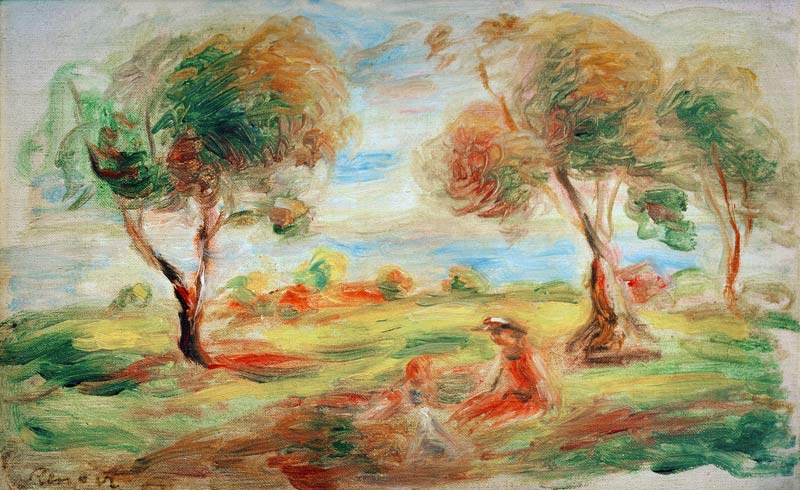 A.Renoir, Landschaft bei Cagnes-sur-Mer à Pierre-Auguste Renoir