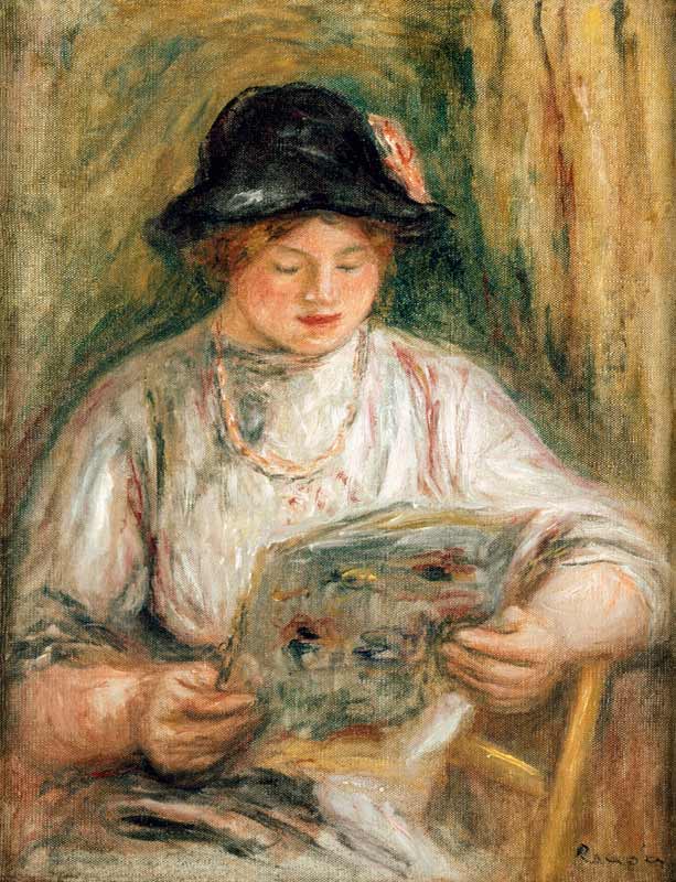 Femme lisant à Pierre-Auguste Renoir