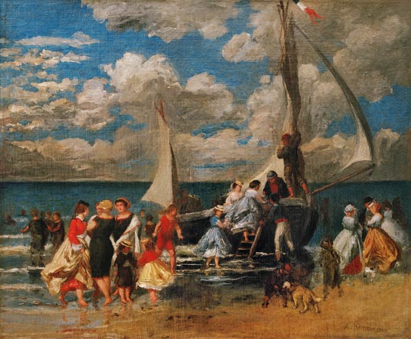 Renoir / Meeting around a boat / 1862 à Pierre-Auguste Renoir