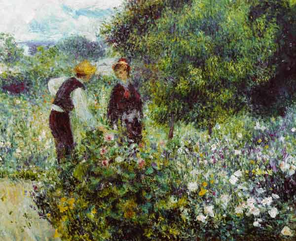 Renoir / Picking flowers / 1875 à Pierre-Auguste Renoir