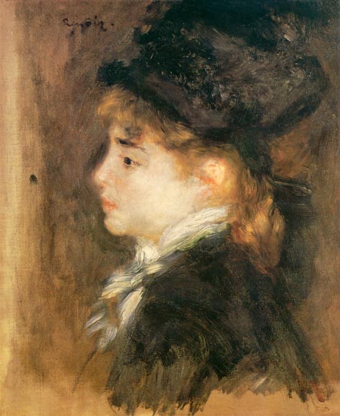 Portrait of a woman, possibly Margot à Pierre-Auguste Renoir