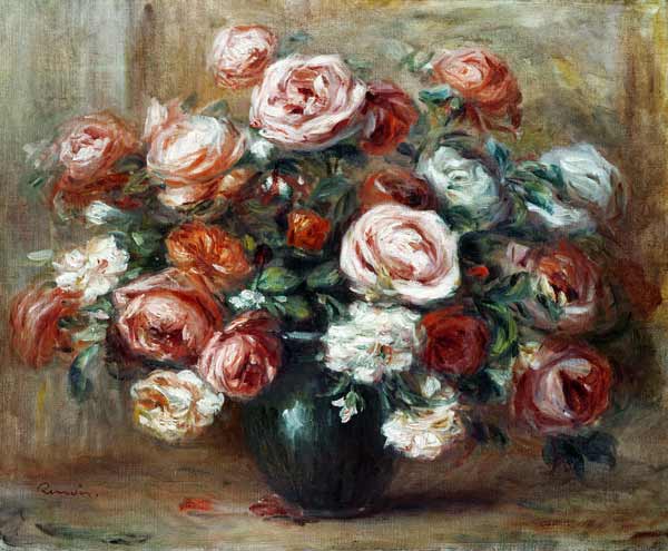 Renoir / Still life with roses à Pierre-Auguste Renoir