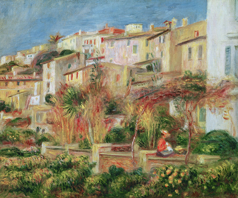 Terrasses à Cagnes à Pierre-Auguste Renoir