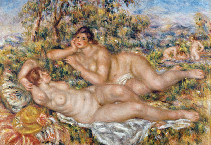 Les baigneuses à Pierre-Auguste Renoir