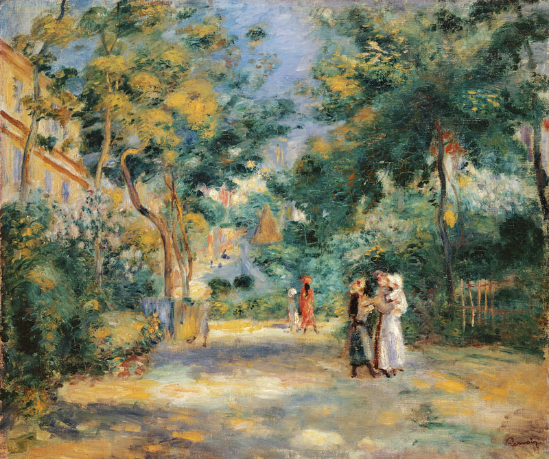 Les jardins de Montmartre à Pierre-Auguste Renoir