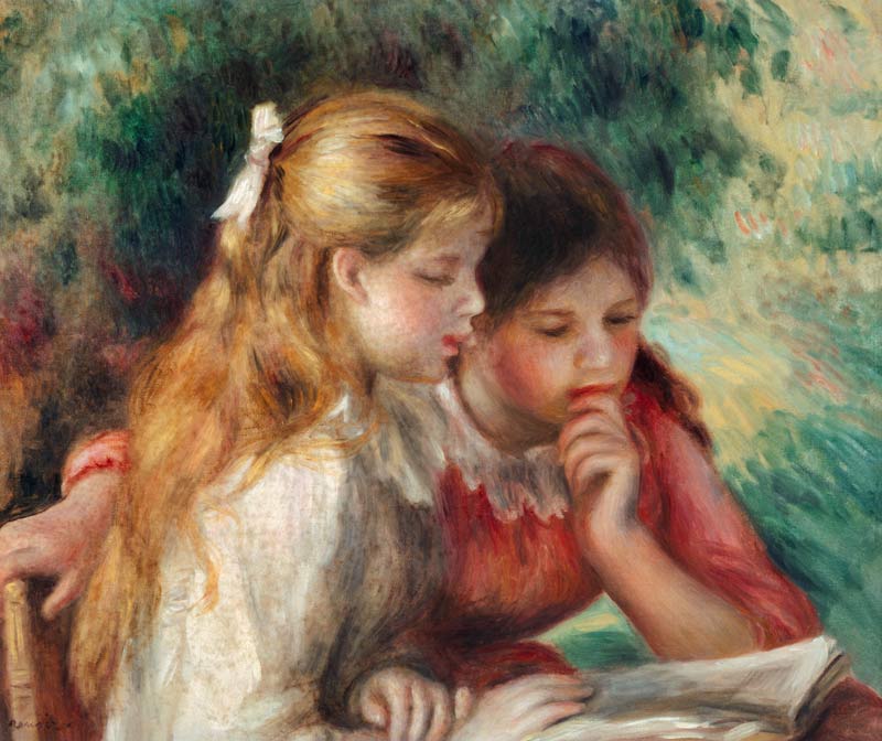 La lecture à Pierre-Auguste Renoir