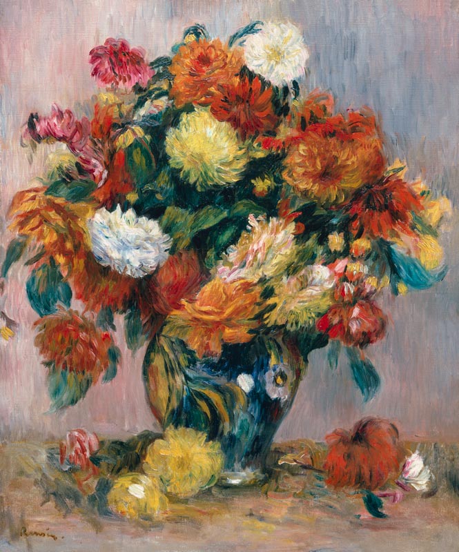 Vase de fleurs à Pierre-Auguste Renoir