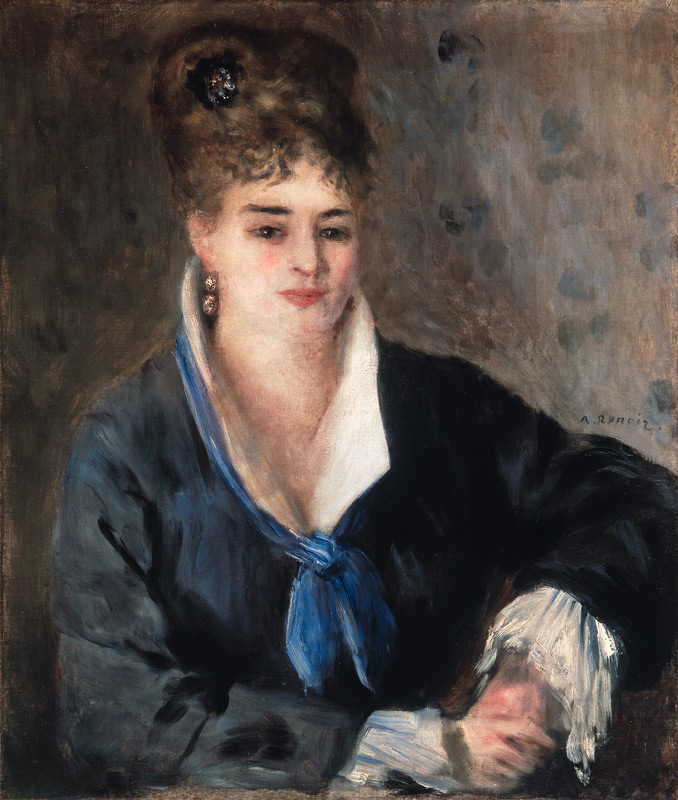 Woman in Black à Pierre-Auguste Renoir