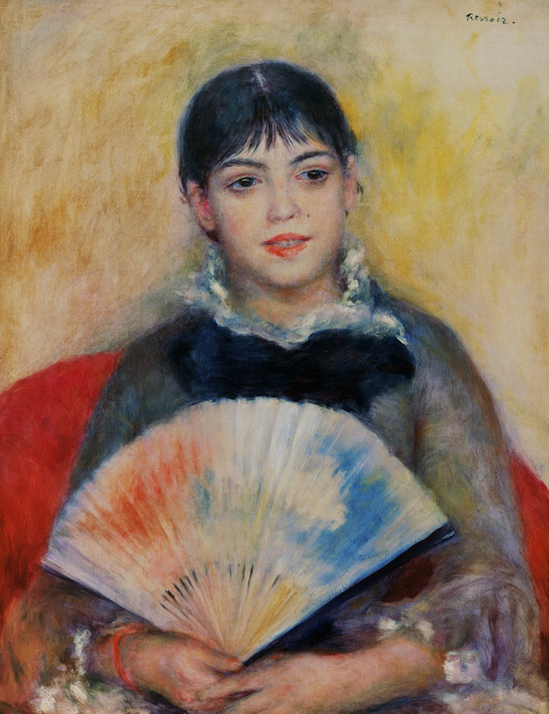 Renoir / Woman with fan / c.1880 à Pierre-Auguste Renoir