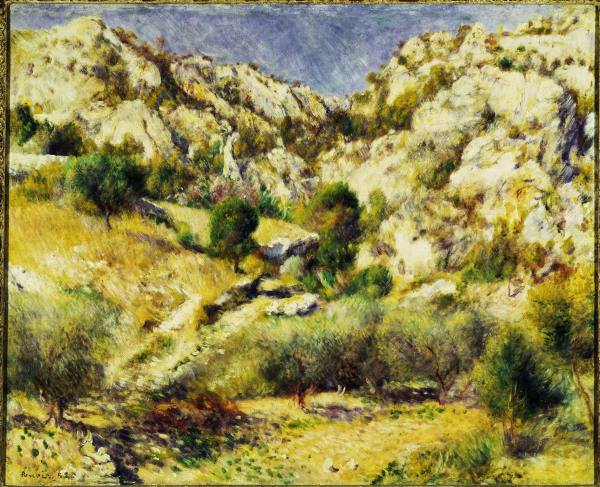 A. Renoir / Mountains near Estaque à Pierre-Auguste Renoir