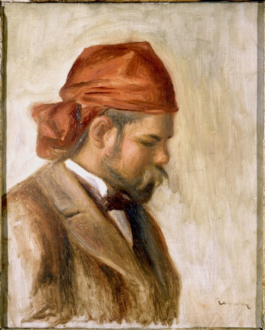 Ambroise Vollard in a Red Bandana à Pierre-Auguste Renoir