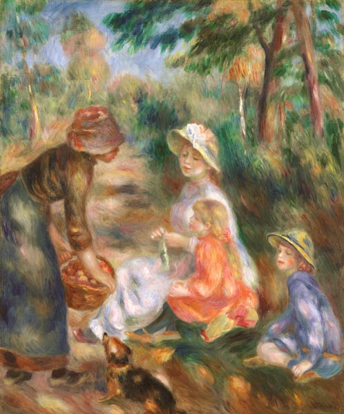 A.Renoir, Apfelverkäuferin à Pierre-Auguste Renoir
