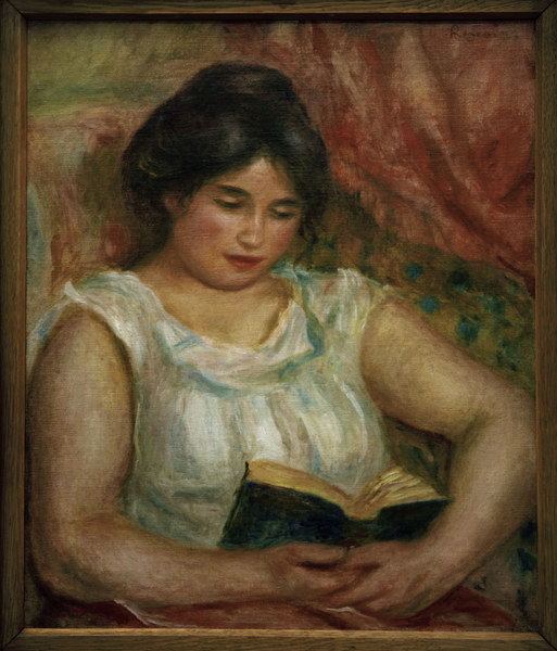 A.Renoir, Gabrielle bei der Lektüre à Pierre-Auguste Renoir