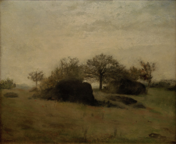 A.Renoir, Landschaft bei Fontainebleau à Pierre-Auguste Renoir