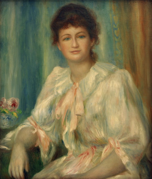 A.Renoir, Porträt einer jungen Frau à Pierre-Auguste Renoir