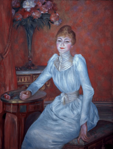 A.Renoir, Portrait of Mme de Bonnières à Pierre-Auguste Renoir