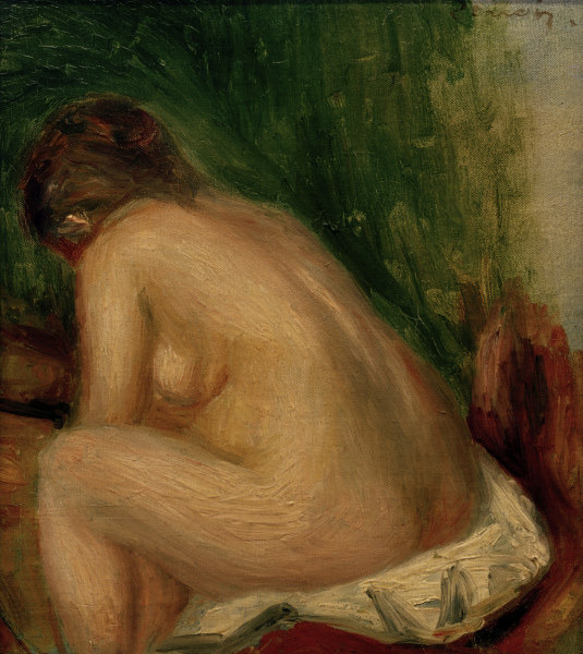 A.Renoir, Sitzender weiblicher Akt à Pierre-Auguste Renoir