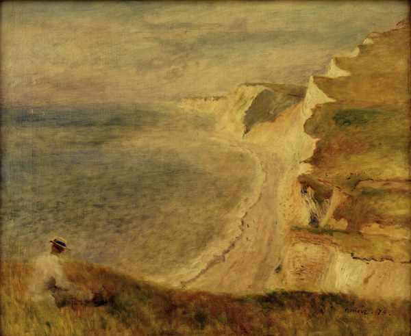 A.Renoir, Steilküste bei Pourville à Pierre-Auguste Renoir