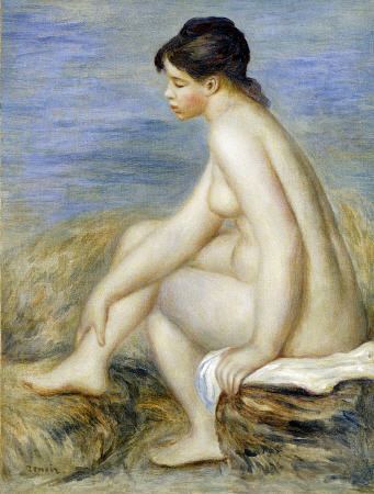 A Seated Bather à Pierre-Auguste Renoir