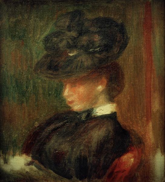 Auguste Renoir, Dame mit Hut à Pierre-Auguste Renoir