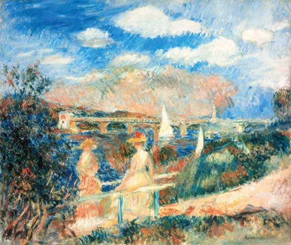 The banks of the Seine at Argenteuil à Pierre-Auguste Renoir