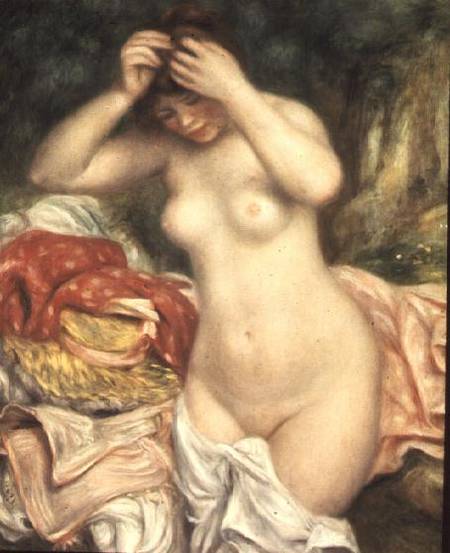 Bather Arranging her Hair à Pierre-Auguste Renoir