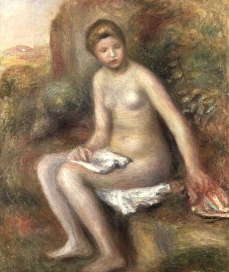 Bather on a Rock à Pierre-Auguste Renoir