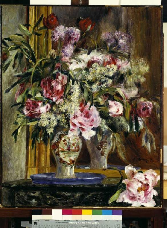 nature morte devant le miroir à Pierre-Auguste Renoir