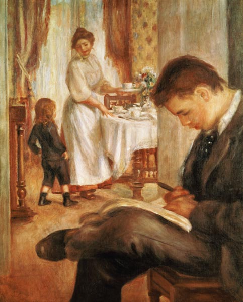 Breakfast at Berneval à Pierre-Auguste Renoir