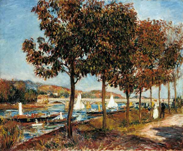 The Bridge At Argenteuil à Pierre-Auguste Renoir