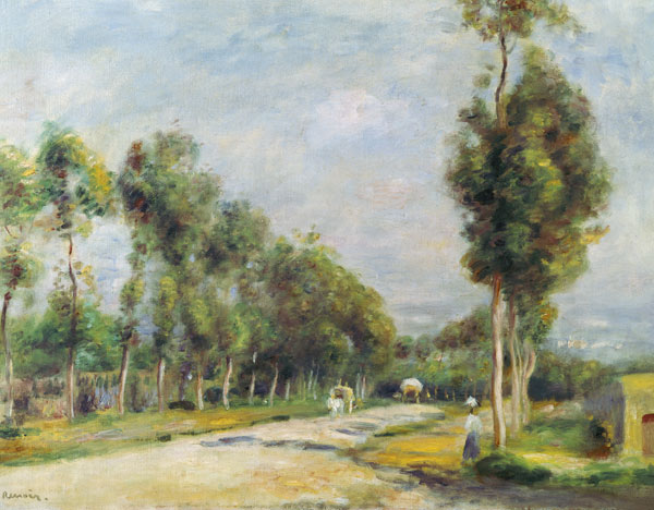 Chaussée à Louveciennes à Pierre-Auguste Renoir