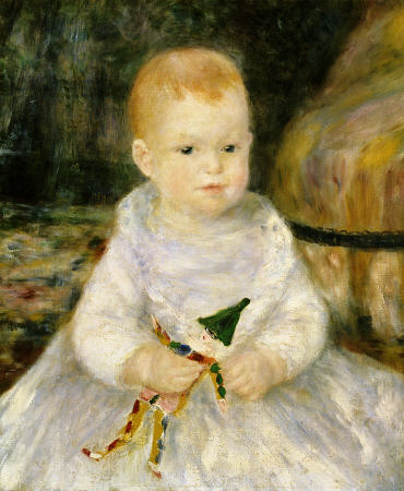 Child with A Toy Clown à Pierre-Auguste Renoir