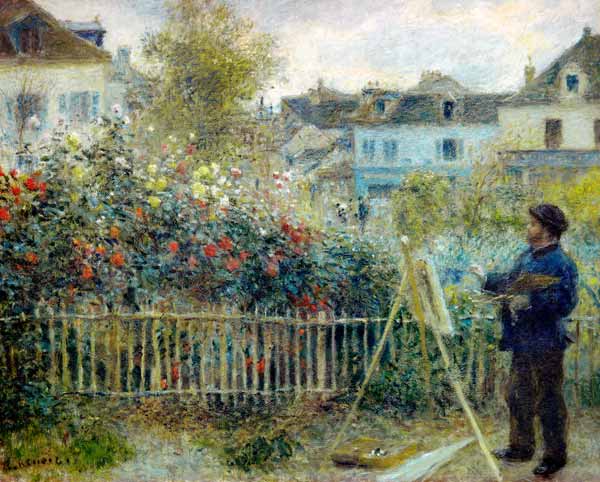 Claude Monet painting / Renoir à Pierre-Auguste Renoir