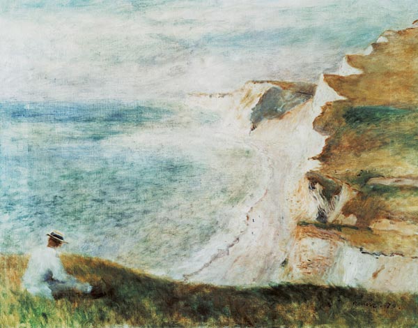 Cliffs at Pourville à Pierre-Auguste Renoir
