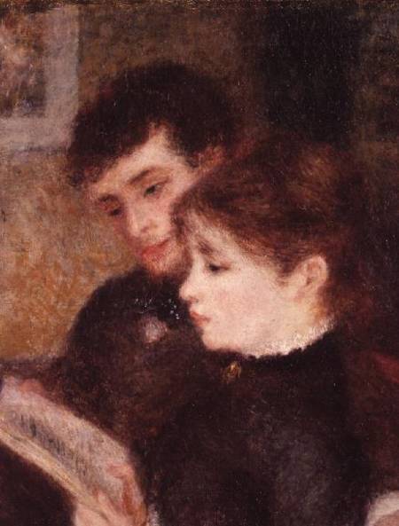 Couple Reading (Edmond Renoir and Marguerite Legrand) à Pierre-Auguste Renoir